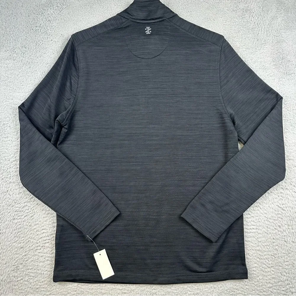 Izod Golf Pullover Mens Small Black Breathable UPF50 Water Resistant 1/4 Zip NEW